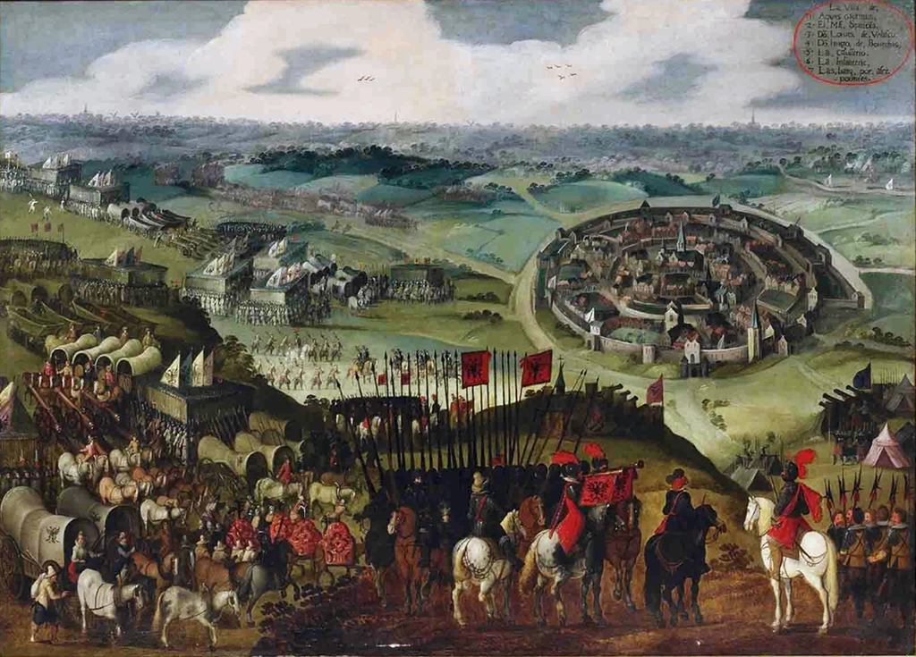 L'assedio di Aquisgrana da parte dell'esercito spagnolo delle Fiandre sotto Ambrogio Spinola nel 1614 - attribuito